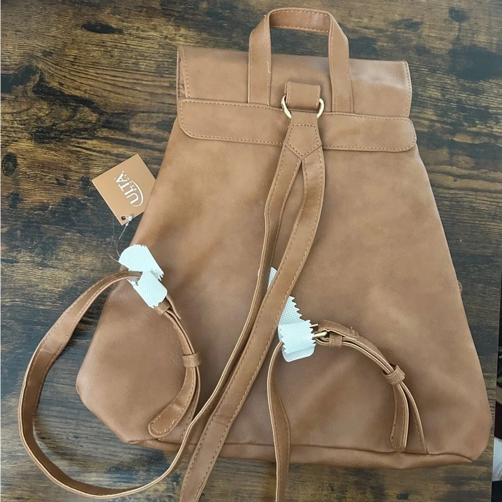 NWT Ulta Beauty Tan Women's Backpack Classic Neutral